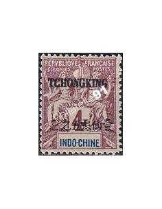 Tch'ong-K'ing, n° 34 charnière, collection timbres Colonies