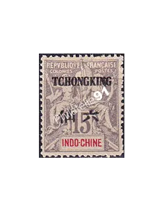 Tch'ong-K'ing, n° 37 charnière, collection timbres Colonies