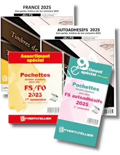 Offre spéciale Jeux FS 2025 + pochettes, jeux Yvert et Tellier 2025