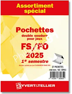Assortiment Yvert&Tellier de pochettes France FS/FO 2025