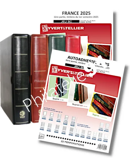 Offre SC France 2025 + reliure SUPRAMAX,  Jeux 2025 Yvert et Tellier
