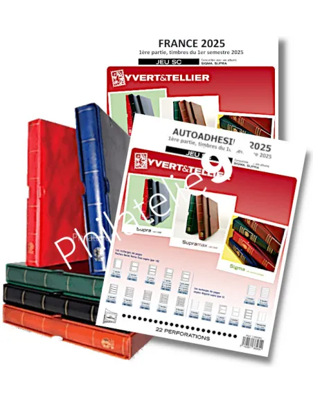 Offre SC France 2025 + reliure SUPRA, Jeux 2025 Yvert et Tellier