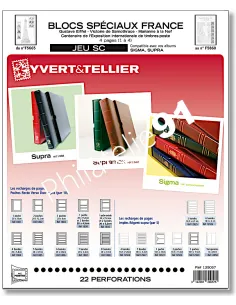 Jeu Yvert et Tellier France hors abonnement SC 2025, matériel philatélique