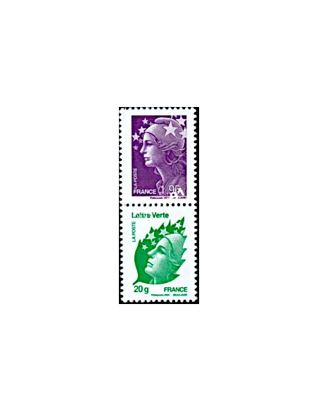 paire 5834 et 5835, Marianne et l'Europe, collection timbres France