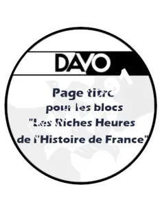 DAVO, Page titre RH2025, matériel philatélique