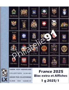 Jeu DAVO France 2025 pour les bloc extra et affiches FRANCE 1 G 2025/1