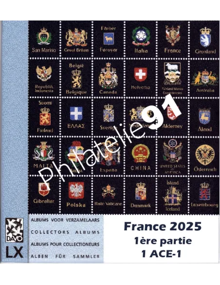 Jeu DAVO France 1er semestre 2025, matériel philatéliqe