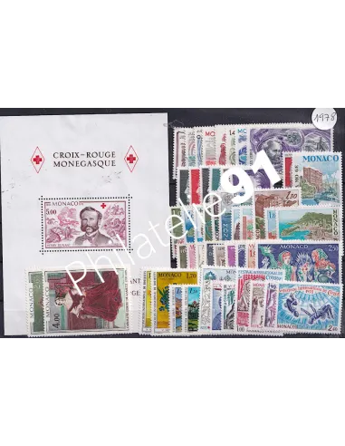 Timbres de Monaco - Année complète 1978 neuve