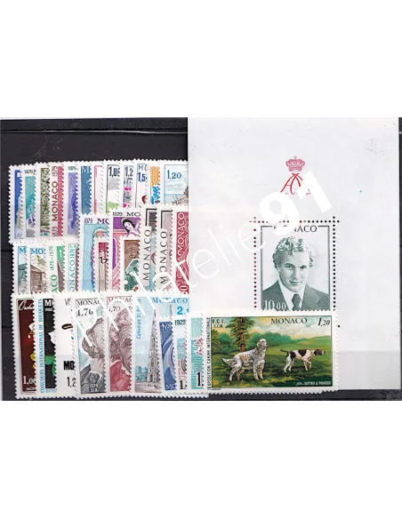 Timbres de Monaco - Année complète 1979 neuve
