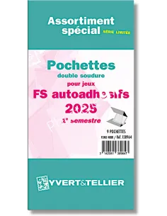 Assortiment Yvert&Tellier de pochettes France adhésifs 2025 1er semestre
