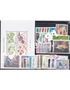 Année complète de timbres de Monaco 1981 - Neuve