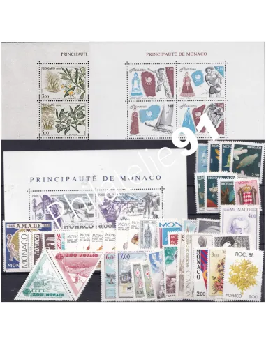 Timbres de Monaco - Année complète 1988 neuve**
