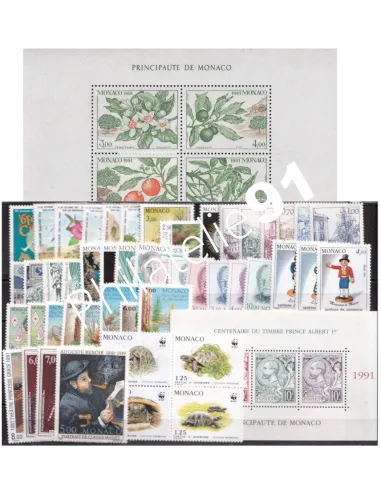 Timbres de Monaco - Année 1991