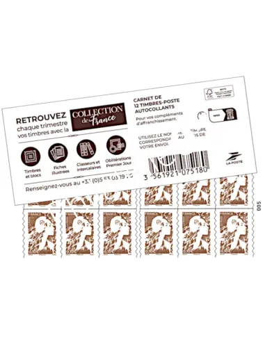 Carnet n° 2529-C1, Marianne de l'Avenir, collection timbres France