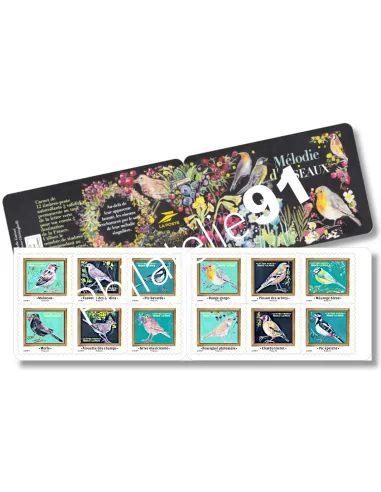Carnet n° 2530, mélodie des oiseaux, timbres de France