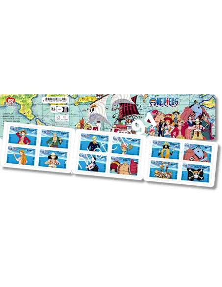 Carnet n° 2564, One Piece, timbres de France