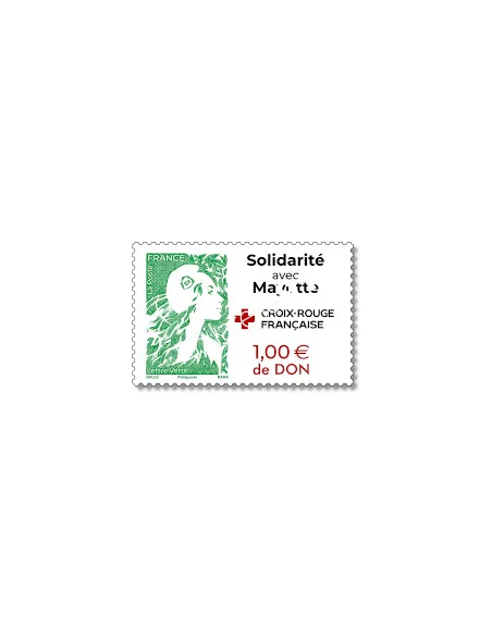 Timbre Solidarité à Mayotte, timbres de France