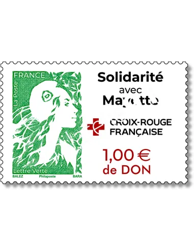Timbre Solidarité à Mayotte, timbres de France