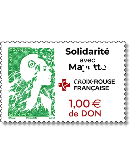 Timbre Solidarité à Mayotte, timbres de France