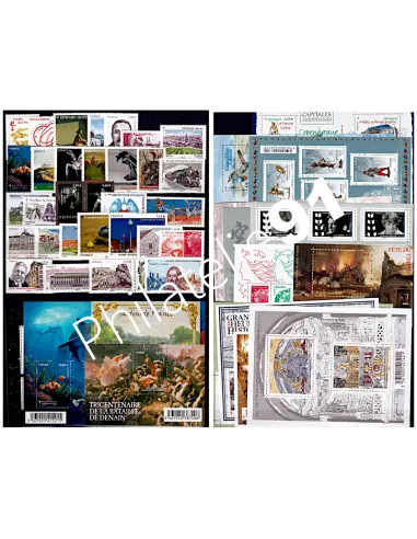 Année complète de France 2012 , timbres France