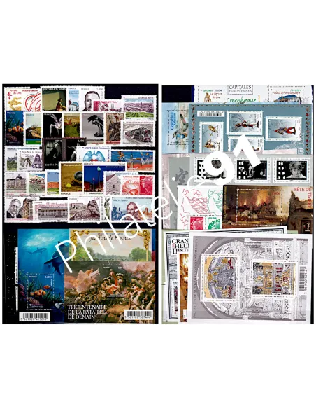 Année complète de France 2012 , timbres France