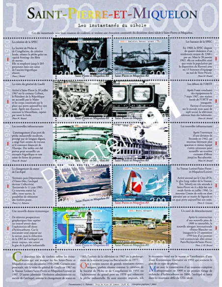 Bloc n° 9 de Saint PIERRE et MIQUELON, collection Dom-Tom