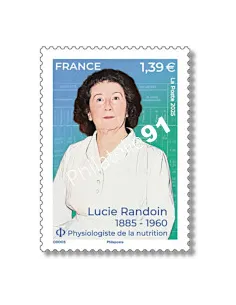 Timbre Lucie Randoin, timbres de France