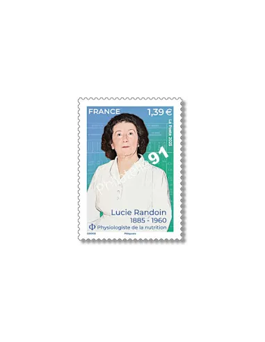 Timbre Lucie Randoin, timbres de France