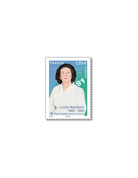 Timbre Lucie Randoin, timbres de France