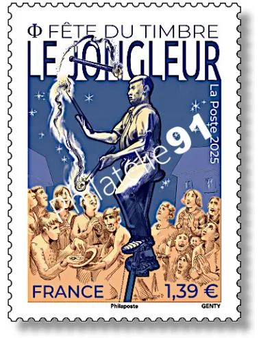 Timbre le jongleur, timbres de France