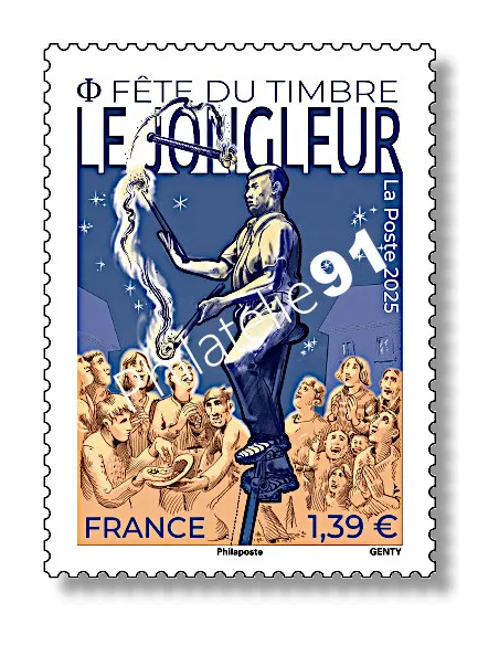 Timbre le jongleur, timbres de France