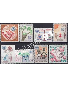 Timbres de MONACO n° 591 à 597** - Charte des enfants