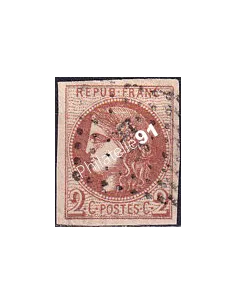 Timbre Classique n° 40B non dentelé oblitéré, timbres France