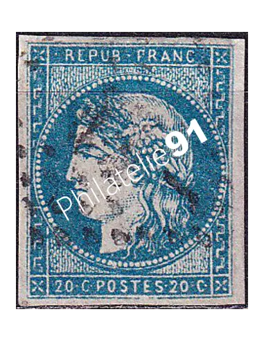 Timbre Classique n° 44B non dentelé oblitéré, timbres France
