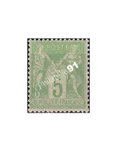 Timbre Classique n° 102 charnière, collection timbres France