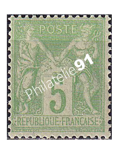 Timbre Classique n° 102 charnière, collection timbres France