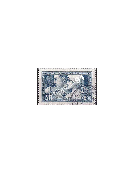 Timbre n° 252b oblitéré, collection timbres France