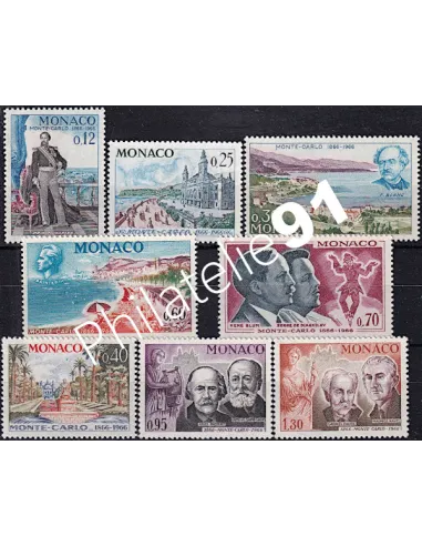 MONACO - n°  690 - 697 -  Centenaire de Monté Carlo