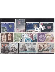 MONACO - n°  664 à 674 - 100 Union internationale télécommunications