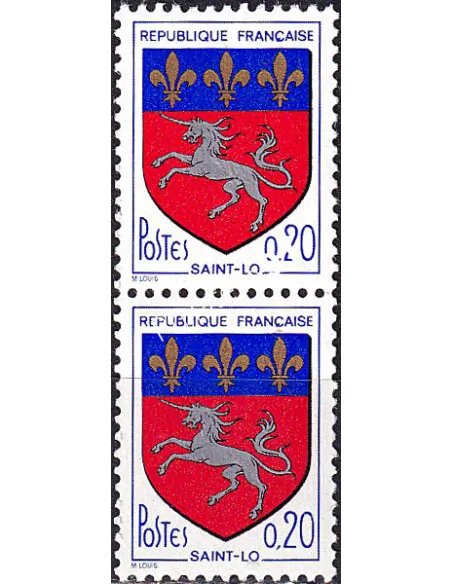 n° 1510b neufs, paire avec n° rouge, collection timbres France