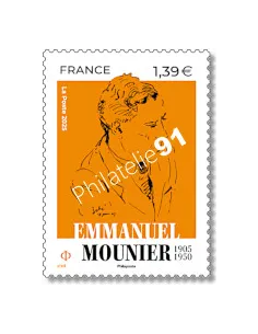Timbre Emmanuel Mounnier, timbres de France