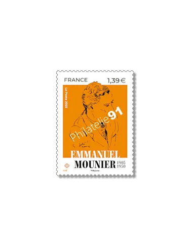 Timbre Emmanuel Mounnier, timbres de France