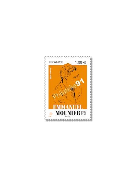 Timbre Emmanuel Mounnier, timbres de France