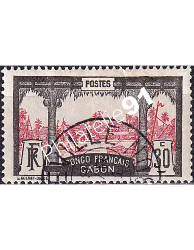 Gabon, n° 40 oblitéré, collection timbres colonies françaises