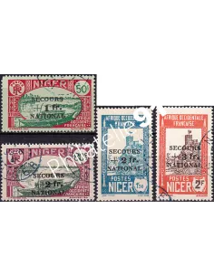NIGER, n° 89 à 92 oblitérés, timbres des colonies françaises
