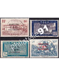 Togo, n° 211 à 214 oblitérés, timbres des colonies françaises