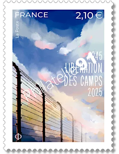 Timbren° 5871, 80 ans de la libération des camps, timbres de France
