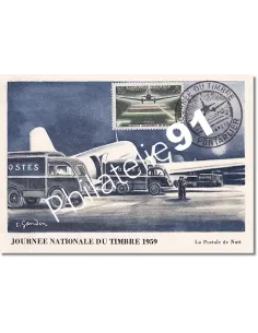 Carte postale, Journée du timbre 1959, Collection lettre France