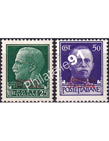 Somalie italienne, n° 160 à 161 charnière, timbres du monde