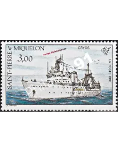 Timbre de Saint PIERRE ET MIQUELON n°550, Le Cryos, collection Dom-Tom